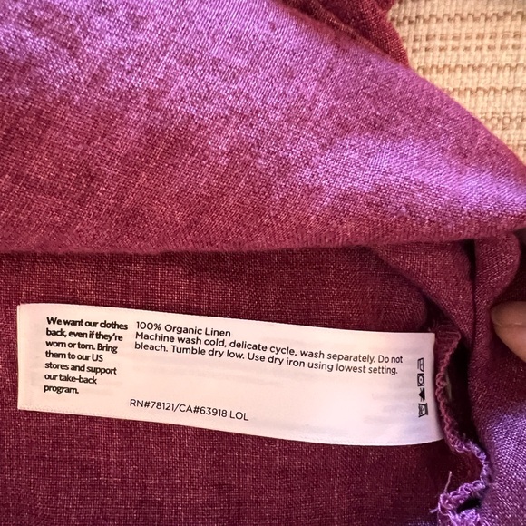 Eileen Fisher Organic Linen Top - Picture 6 of 6